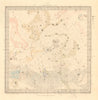 ASTRONOMY CELESTIAL. Star map. Star chart, V. North Pole. SDUK 1847 old