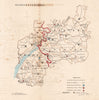 Gloucestershire county map. Divisions electoral boroughs REFORM ACT. DAWSON 1832