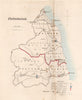 Northumberland county map. Electoral divisions boroughs. REFORM ACT. DAWSON 1832