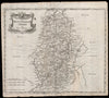 NOTTINGHAMSHIRE by ROBERT MORDEN from Camden's Britannia 1695 old antique map