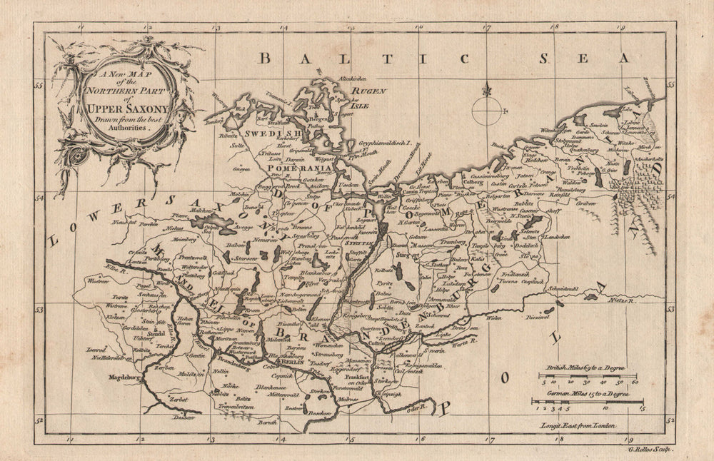 "A new map of the Northern Part of Upper Saxony". Swedish Pomerania. ROLLOS 1764