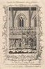 Sir John Dymoke, King's Champion. Richard II's coronation. Westminster Hall 1776