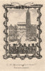 A medieval jousting tournament in London. Knights in armour. HARRISON 1776