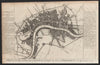 Civil War plan of London as fortified by Parliament in 1642/3. HARRISON 1776 map