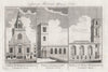 CITY CHURCHES St Edmund the King. All Hallows. St Mary Woolnoth. Lombard St 1776