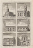 St Giles/Fields George Hanover Sq/Martyr James Piccadilly Anne Soho 1776 print