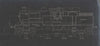 4-4-4 Locomotive section engineering drawing print c1910 old antique