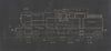 4-4-4 Locomotive section engineering drawing print (1) c1910 old antique