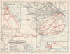 Buenos Ayres [Aires] Great Southern Railway. Bahia Blanca 1909 old antique map