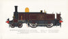 Metropolitan Railway locomotive #23 Beyer Peacock 1866 John Fowler 1967 print