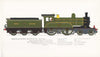 North Eastern Railway locomotive #1621. Wordsell. 1893 Gateshead 1967 print