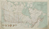 Dominion of Canada. Natural resources transport & trade routes 1920 old map