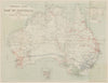 Australia Railway Systems 1929 showing different gauges. Commonwealth 1929 map