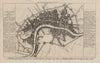 Civil War plan of London as fortified by Parliament in 1642/3 .HARRISON 1776 map