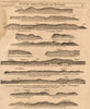 Devon Cornwall coast profile Salcombe Plymouth Fowey Lizard. MOUNT/PAGE 1749 map