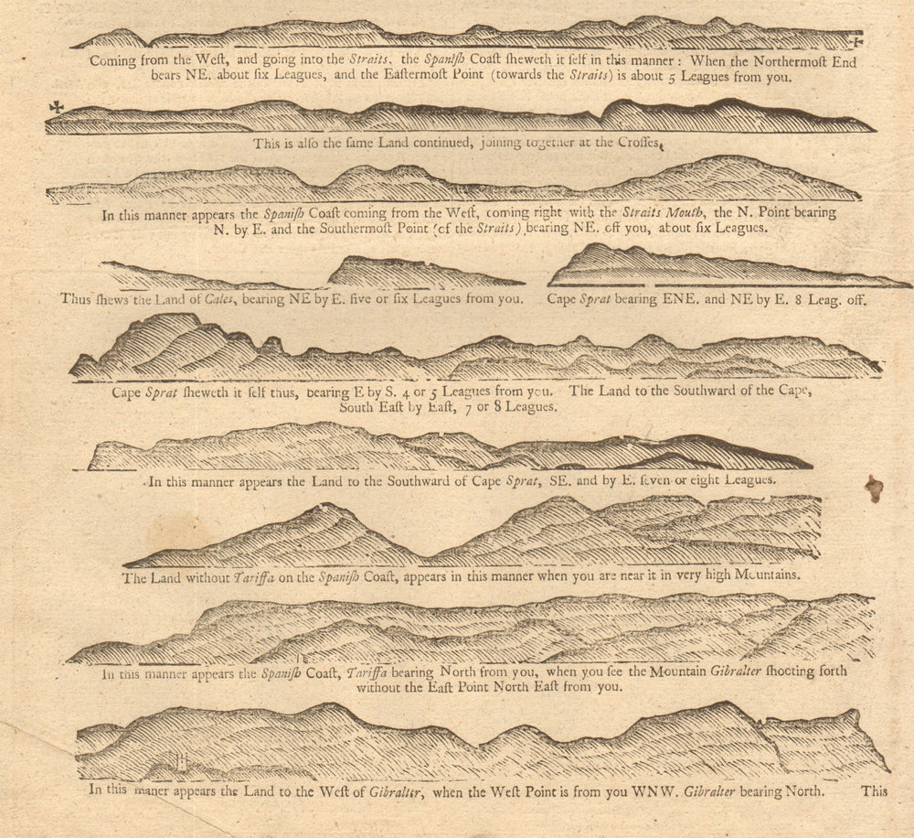  1747 old antique vintage map plan chart