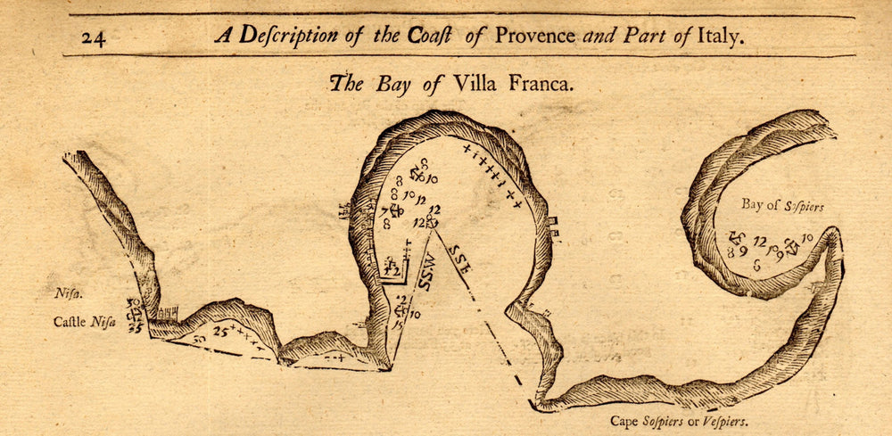  1747 old antique vintage map plan chart