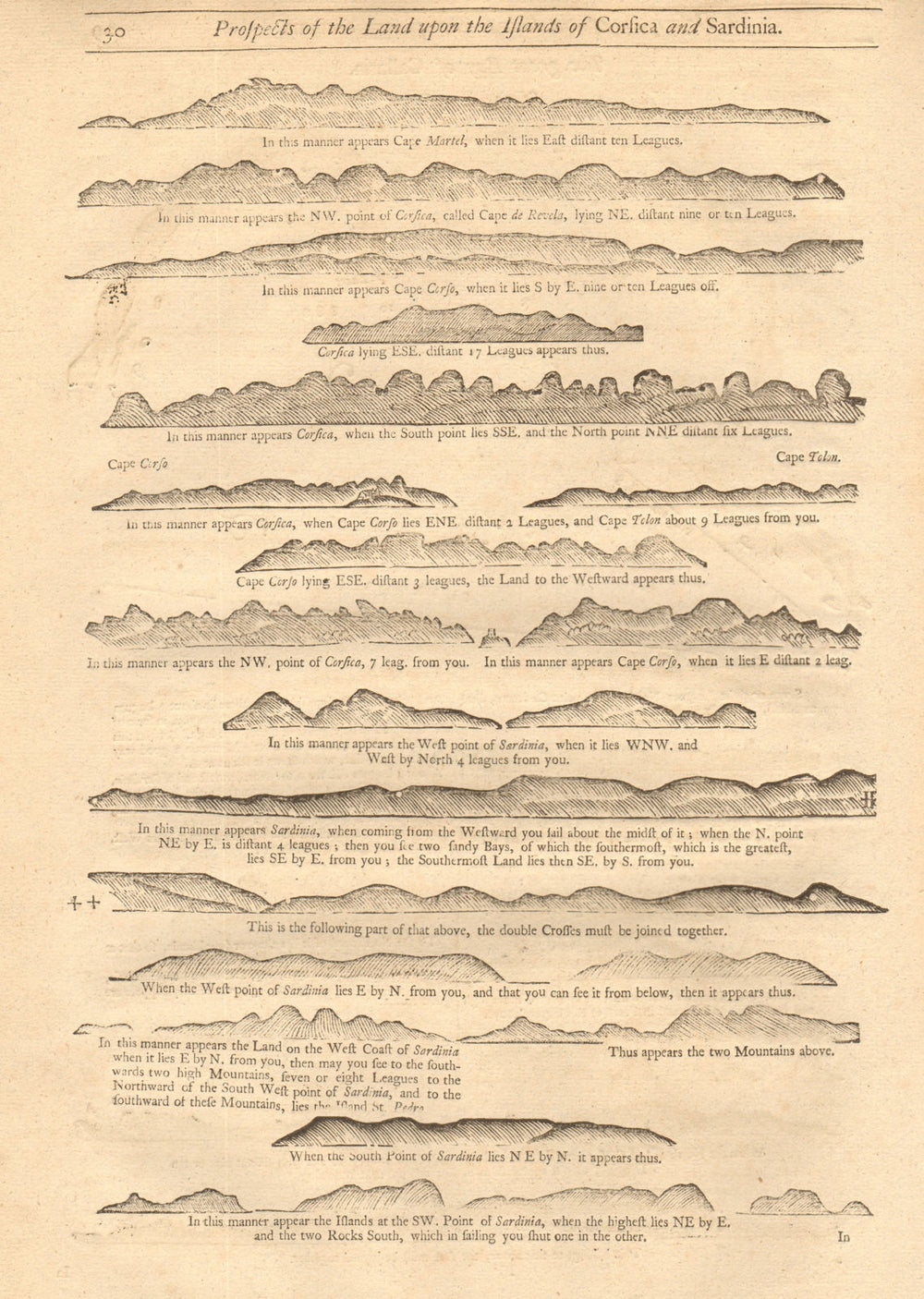  1747 old antique vintage map plan chart