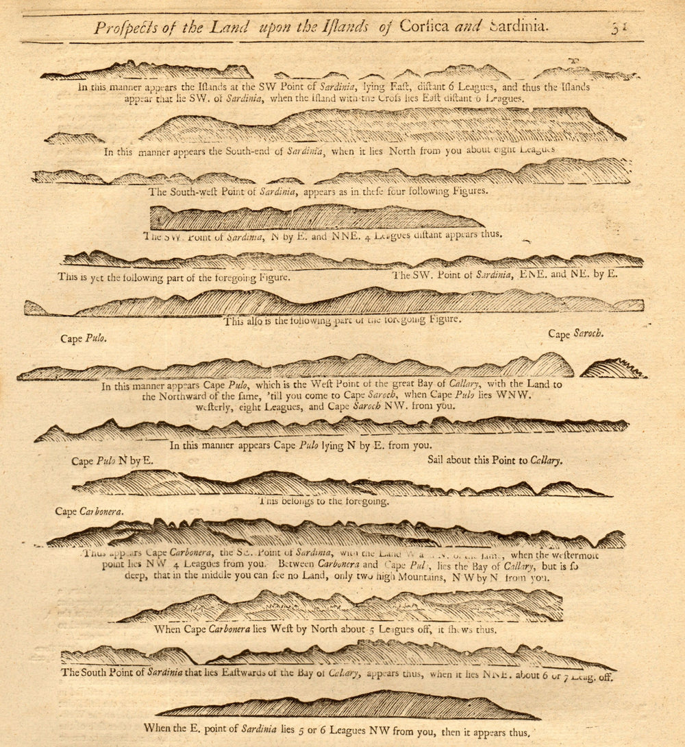  1747 old antique vintage map plan chart