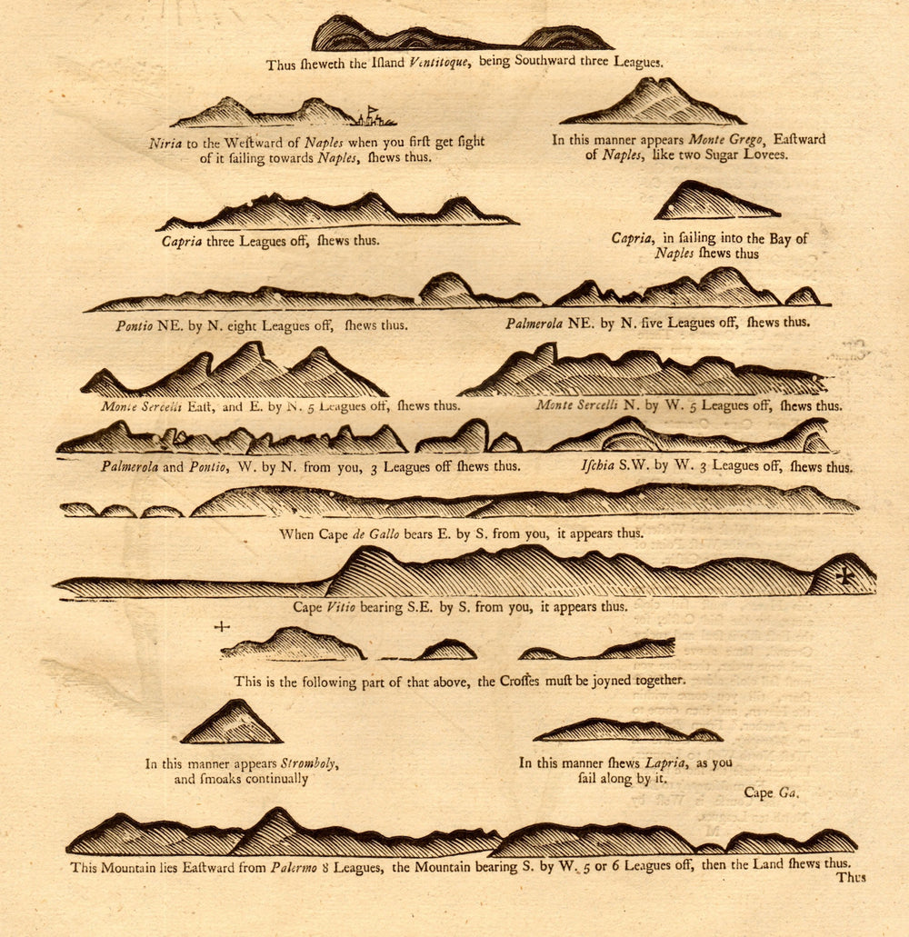  1747 old antique vintage map plan chart