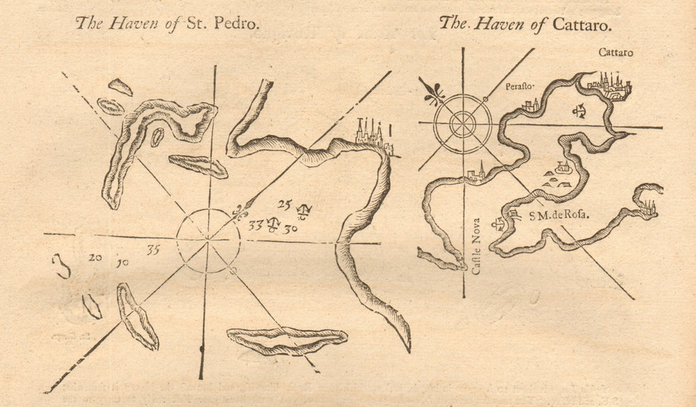 1747 old antique vintage map plan chart