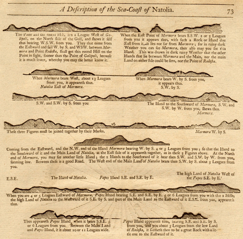  1747 old antique vintage map plan chart