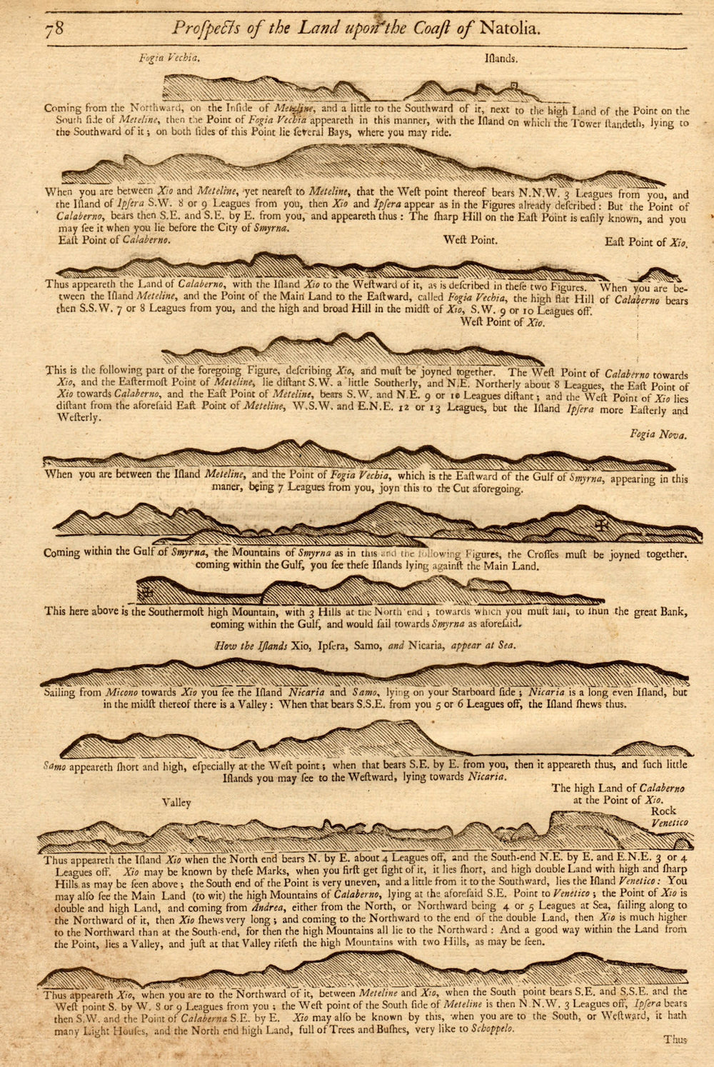  1747 old antique vintage map plan chart