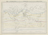 World chart of isothermal lines. Mean annual temperature. GEORGE AIKMAN 1856 map