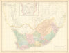 South Africa. Orange River Sovereignty Namaqualand Bechuana SIDNEY HALL 1856 map
