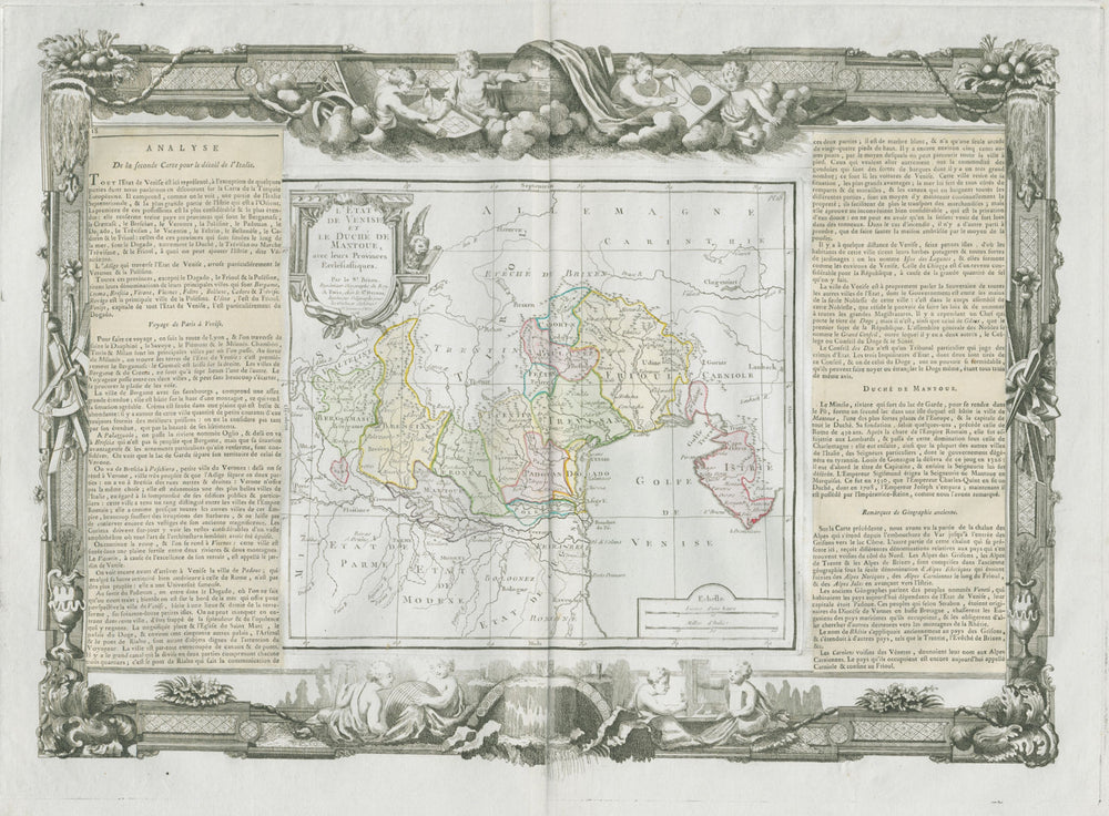 "L'Etat de Venise et Le Duché de Mantoue". Venice. DESNOS/DE LA TOUR 1771 map