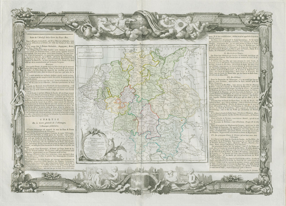 "L'Alemagne divisée en tous ses cercles". Germany. DESNOS/DE LA TOUR 1771 map