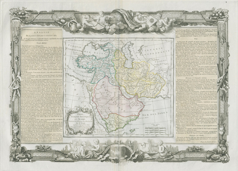 "Perse, Turquie Asiatique et Arabie". Middle East. DESNOS/DE LA TOUR 1771 map