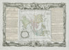 Chine et Indes avec les Isles. South Asia India China DESNOS/DE LA TOUR 1771 map