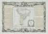 Chili, Paraguay, Brésil, Amazones et Pérou. S America DESNOS/DE LA TOUR 1771 map