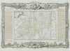 Gouvernemens et Généralites du Lionois et d'Auvergne. DESNOS/DE LA TOUR 1771 map