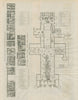 Plan of Lincoln Cathedral before Georgian renovations. Bas reliefs 1789 map