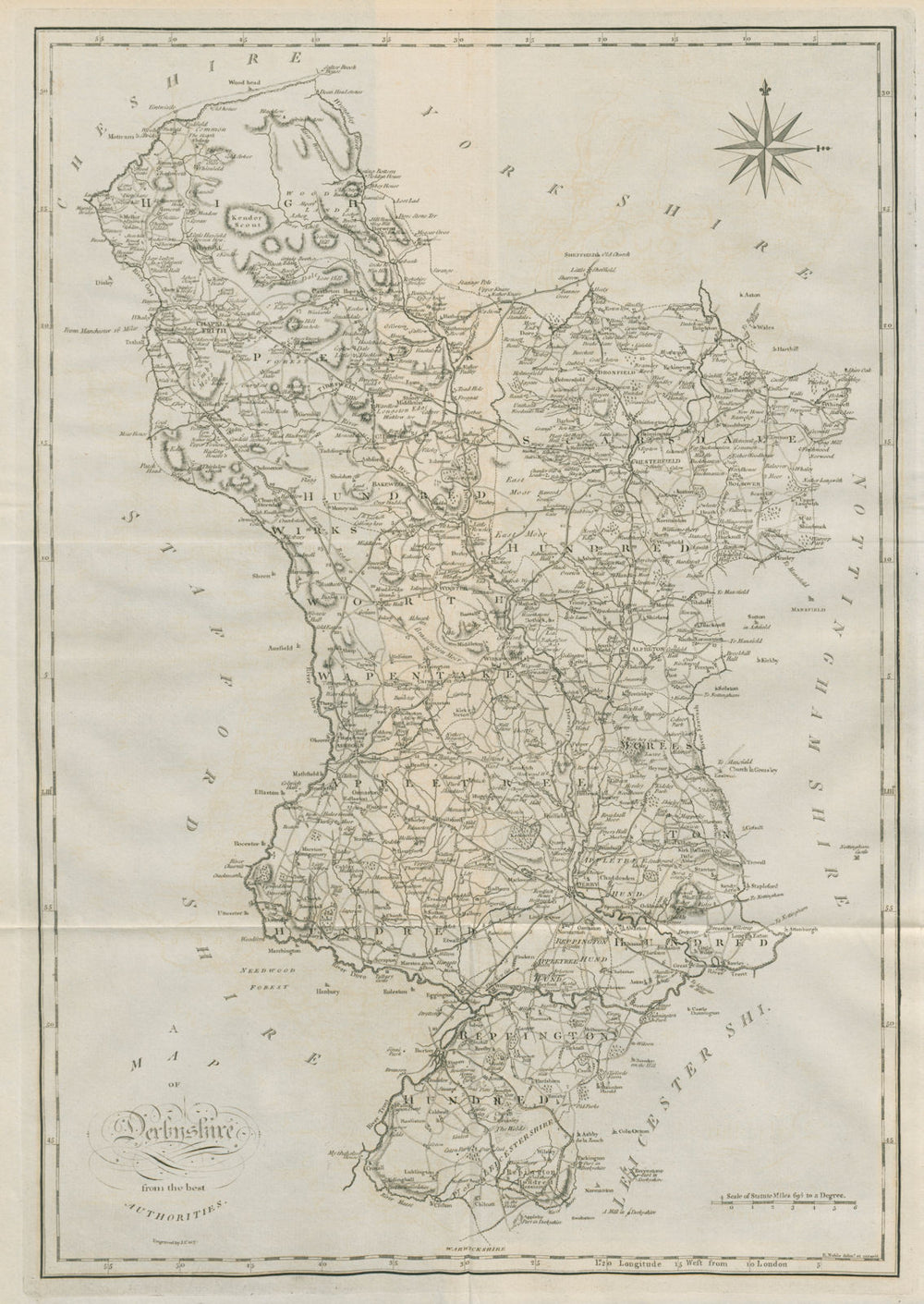 "A map of Derbyshire from the best authorities". County map. CARY 1789 old