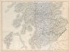 Scotland. South sheet. Central & southern. SIDNEY HALL c1845 old antique map