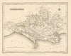 Antique county map of DORSETSHIRE by Walker & Creighton for Lewis c1840
