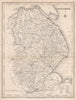 Antique county map of LINCOLNSHIRE by Walker & Creighton for Lewis c1840