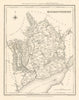 Antique county map of MONMOUTHSHIRE by Walker & Creighton for Lewis c1840