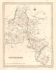 Antique county map of OXFORDSHIRE by Walker & Creighton for Lewis c1840