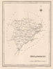 Antique county map of RUTLANDSHIRE by Walker & Creighton for Lewis c1840