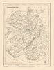 Antique county map of SHROPSHIRE by Walker & Creighton for Lewis c1840 old