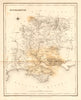 Antique county map of 'Southampton' (HAMPSHIRE). Walker, Creighton & Lewis c1840