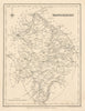 Antique county map of WARWICKSHIRE by Starling & Creighton for Lewis c1840