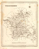 Antique county map of WORCESTERSHIRE by Starling & Creighton for Lewis c1840