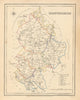 Antique county map of BEDFORDSHIRE by Creighton & Walker for Lewis c1840