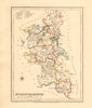 Antique county map of BUCKINGHAMSHIRE by Creighton & Walker for Lewis c1840