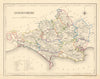 Antique county map of DORSETSHIRE by Creighton & Walker for Lewis c1840